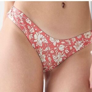 NWT J.Crew Curved-waist cheeky bikini bottom in tossed floral size XXL